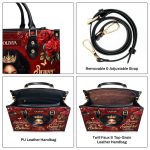 She'S Stronger Than You Believe - Personalized Leather Handbag