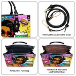 Popart Style - Personalized Leather Hand Bag Sblhbpha779T