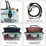 God Turns Broken Pieces Into Masterpieces - Personalized Leather Handbag Sblhblm2743Ta