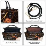 She Who Kneels Before God Can Stand Before Anyone - Personalized Leather Handbag