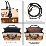 God Says I Am , Personalized Leather Handbag