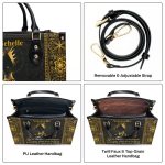 I Am A Black Queen - Personalized Leather Handbag