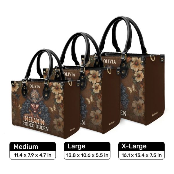 Melanin Rodeo Queen - Personalized Leather Handbag