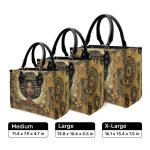 Africa Sunflower  - Personalized Leather Handbag