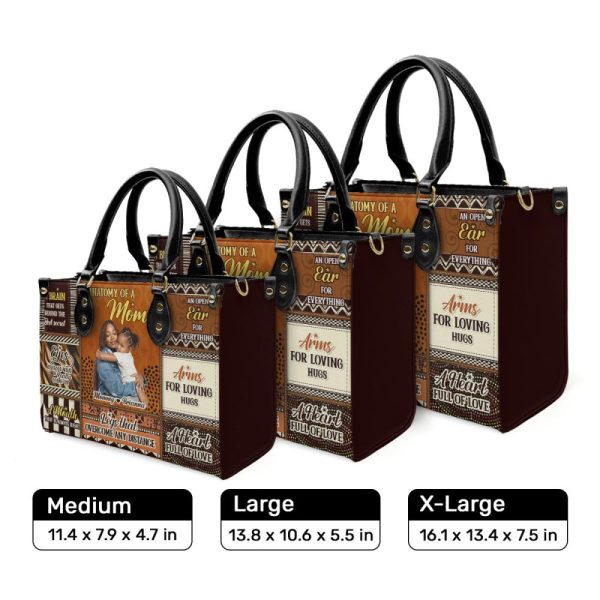 Anatomy Of A Mom - Personalized Leather Handbag