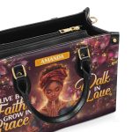 Live By Faith - Personalized Leather Handbag