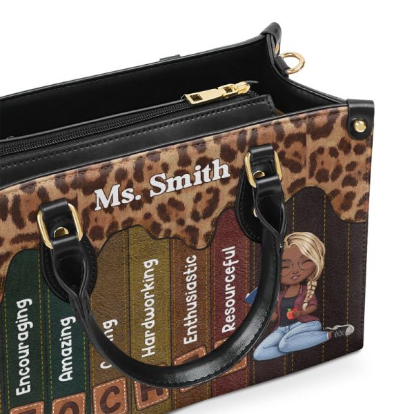 Teacher - Personalized Leather Handbag Sblhbll1939Ta