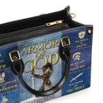 Put On The Full Armor Of God - Personalized Leather Handbag Sblhbha49