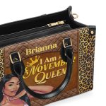 I Am A Queen - Personalized Leather Handbag