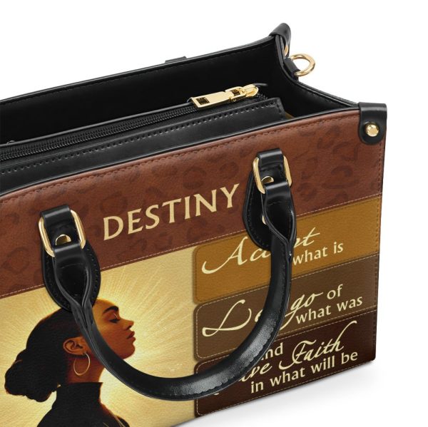 Have Faith In What Will Be - Personalized Leather Handbag