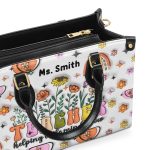 Teacher Helping Little Minds Grow - Personalized Leather Handbag Sblhblm998Ta