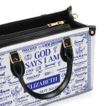 God Says I Am - Personalized Leather Handbag