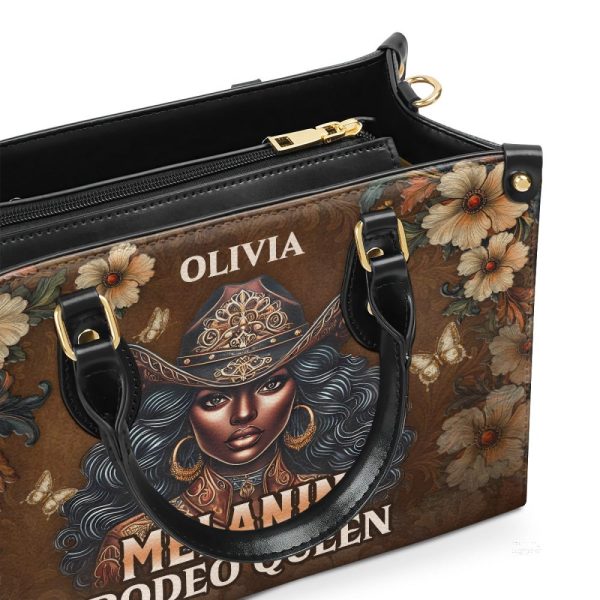 Melanin Rodeo Queen - Personalized Leather Handbag