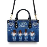 Let These Locs Do The Talking - Personalized Leather Handbag Stb192