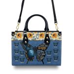 Grandma Heart That Made Of Gold - Personalized Leather Handbag Sblhblm846M