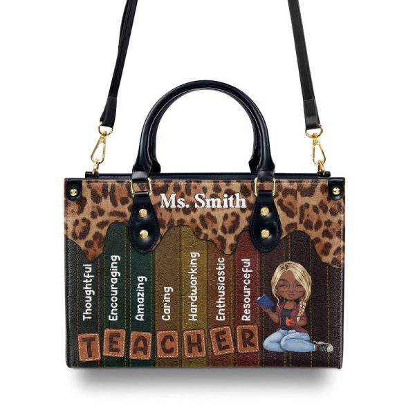 Teacher - Personalized Leather Handbag Sblhbll1939Ta
