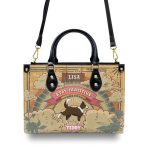 Stay Pawsitive - Personalized Leather Hand Bag Sblhbha29