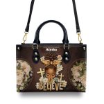 Believe - Personalized Leather Handbag Sblhbha44