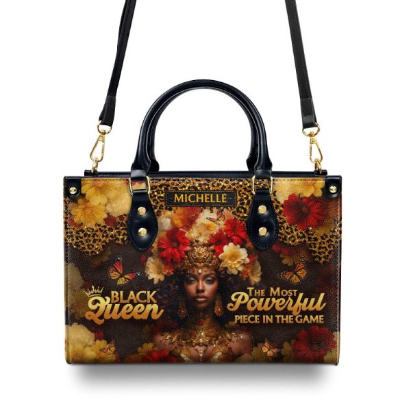 Black Queen - Personalized Leather Handbag