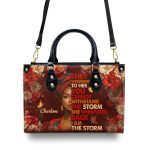 I Am The Storm - Personalized Leather Handbag