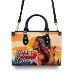 Unveiling The Essence Of Strength - Personalized Leather Handbag Sb308