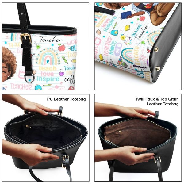 Teacher - Personalized Leather Totebag