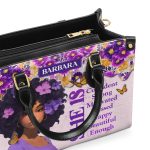 She Is - Personalized Leather Handbag