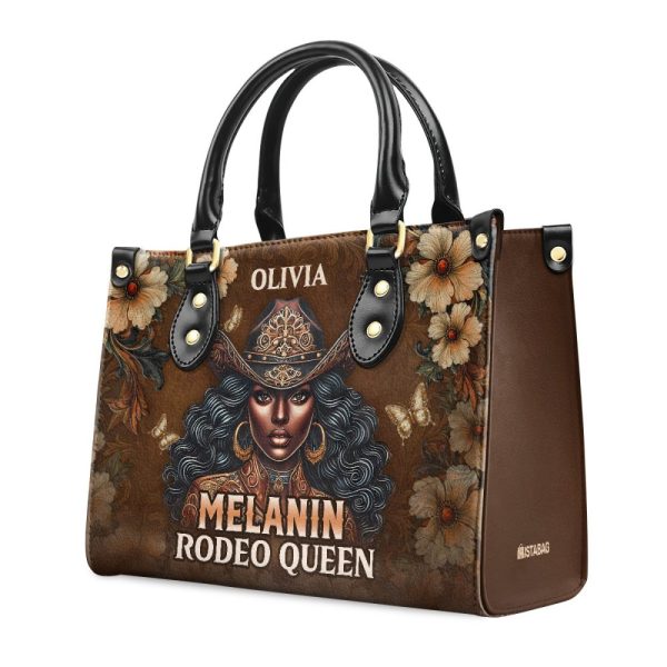 Melanin Rodeo Queen - Personalized Leather Handbag