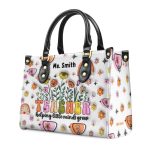 Teacher Helping Little Minds Grow - Personalized Leather Handbag Sblhblm998Ta
