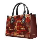 I Am The Storm - Personalized Leather Handbag