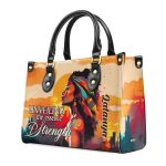 Unveiling The Essence Of Strength - Personalized Leather Handbag Sb308