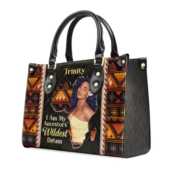 I Am My Ancestors' Wildest Dream - Personalized Leather Handbag