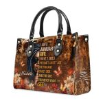 I Am A Girl - Personalized Leather Handbag