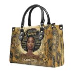 Africa Sunflower  - Personalized Leather Handbag