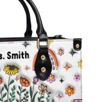 Teacher Helping Little Minds Grow - Personalized Leather Handbag Sblhblm998Ta