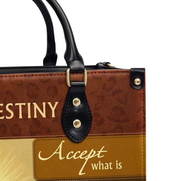 Have Faith In What Will Be - Personalized Leather Handbag