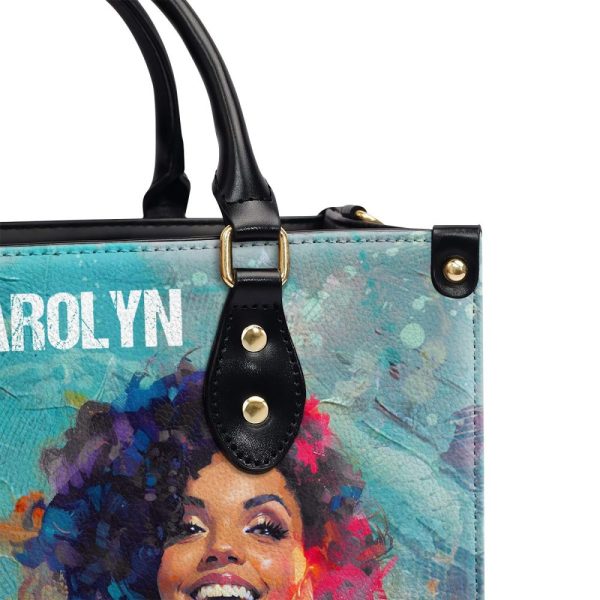 Let These Curls Do The Talking - Personalized Leather Handbag