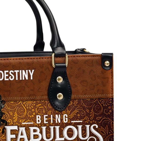 Being Fabulous - Personalized Leather Handbag