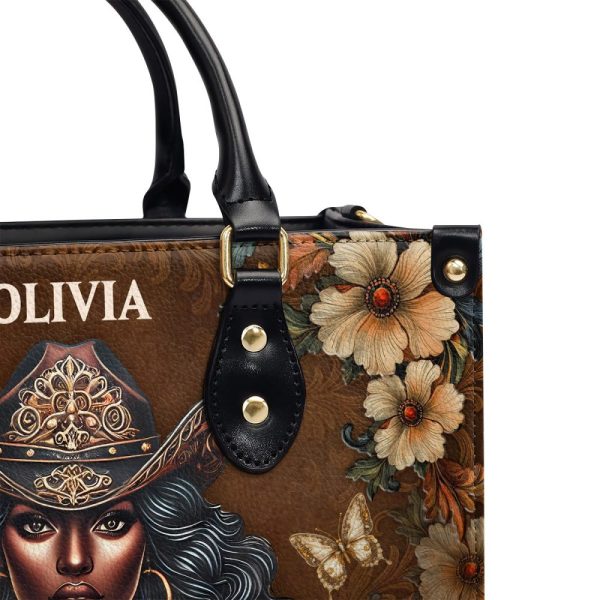 Melanin Rodeo Queen - Personalized Leather Handbag