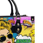 Popart Style - Personalized Leather Hand Bag Sblhbpha779T