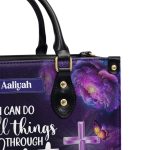 I Can Do All Things Through Christ - Personalized Leather Handbag