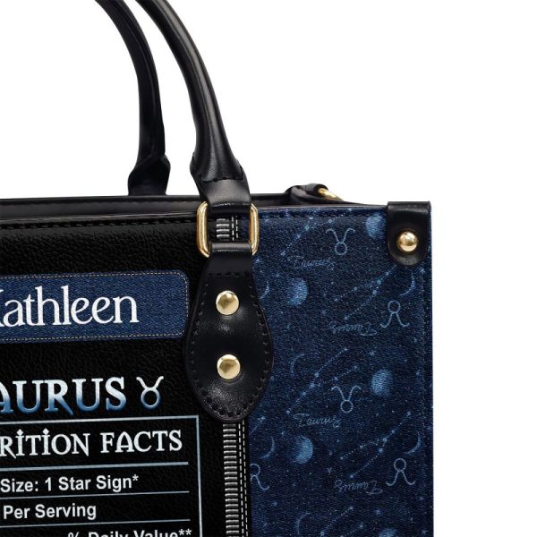 Nutrition Facts - Personalized Leather Handbag Mb92