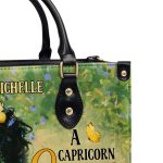 A Black Queen Was Born In - Personalized Leather Handbag