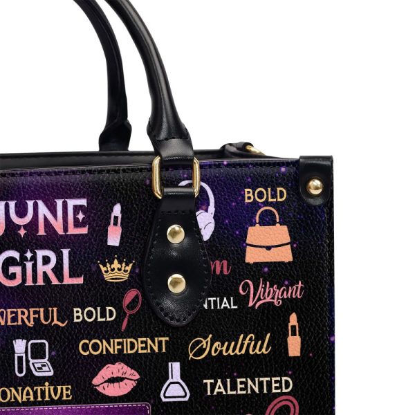 Month - Personalized Leather Handbag Mb90