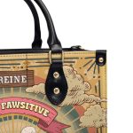 Stay Pawsitive - Personalized Leather Hand Bag Sblhbha29
