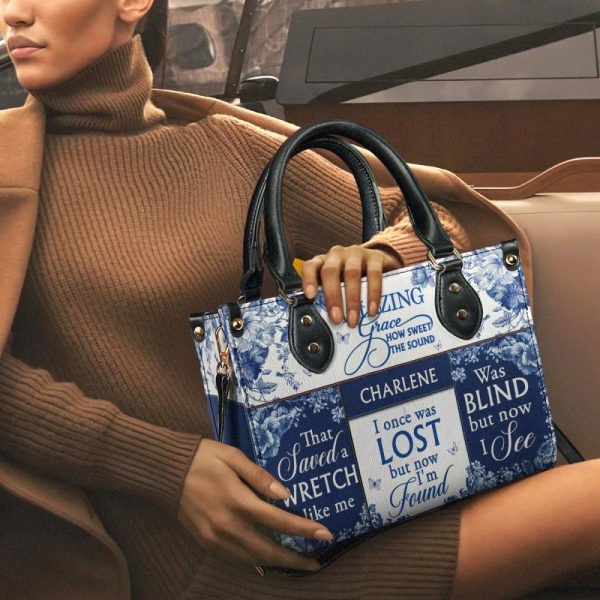 Amazing Grace - Personalized Leather Handbag